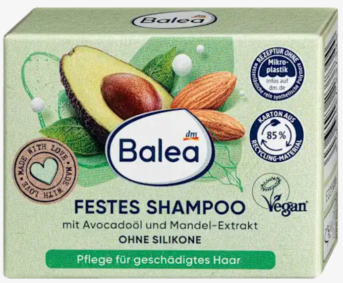 Shampooing solide à l’avocat & au lait d’amande – 60 g