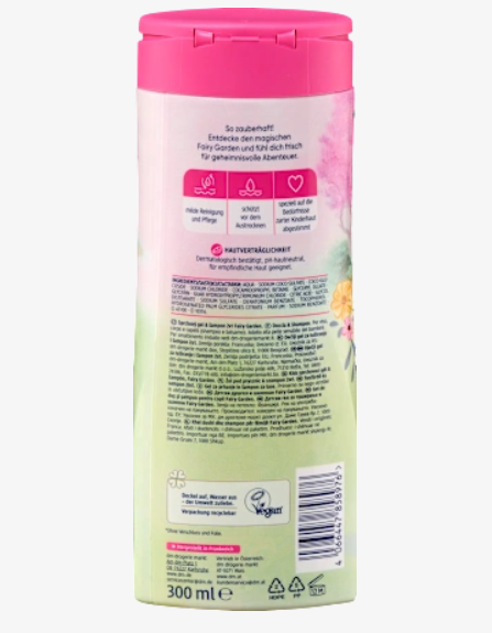 Gel Douche & Shampooing Enfant 2-en-1 “Fairy Garden” – 300 ml🧚‍♀️🌸