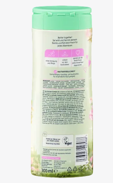 Gel Douche & Shampooing Enfant 2-en-1 “Better Together” – 300 ml 🐴🌸