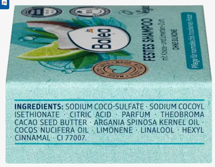 Shampooing solide Coco & Citron vert – 60 g