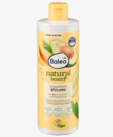 Après-shampooing Natural Beauty à l’huile d’avocat et au beurre de mangue – 350 ml
