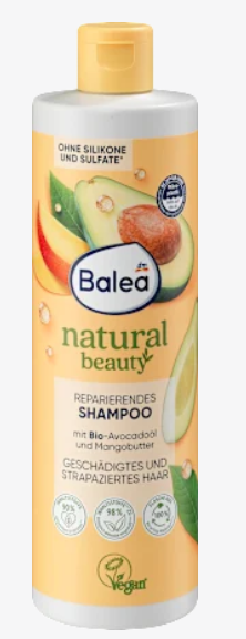 Shampooing Natural Beauty à l’huile d’avocat et au beurre de mangue – 400 ml