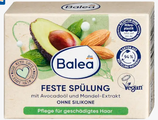 Après-shampooing solide à l’avocat & au lait d’amande – 60 g